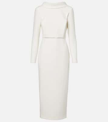 Crêpe midi dress | Roland Mouret