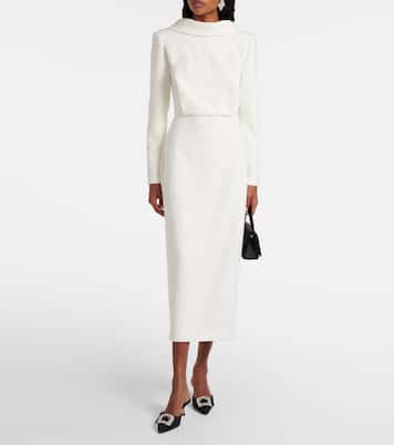 Crêpe midi dress | Roland Mouret
