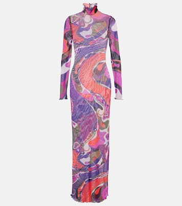 Orchidee mesh maxi dress | Pucci