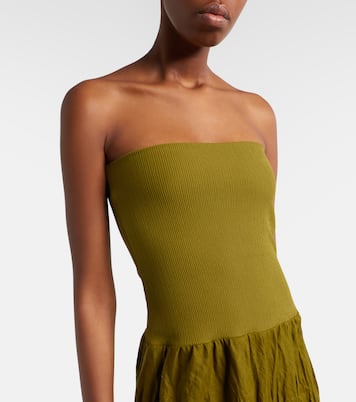 Linen-blend maxi skirt | Johanna Ortiz