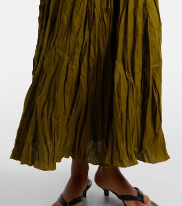 Linen-blend maxi skirt | Johanna Ortiz