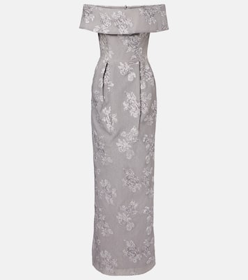 Abito lungo Ruth in jacquard | Rebecca Vallance