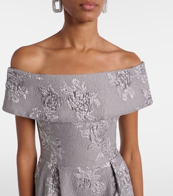 Abito lungo Ruth in jacquard | Rebecca Vallance