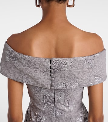 Abito lungo Ruth in jacquard | Rebecca Vallance