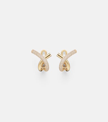 Ohrringe aus 18kt Gelbgold (750/1000) mit Diamanten | Engelbert