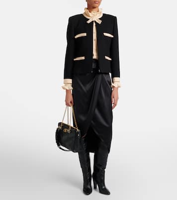 Rayons 100 leather knee-high boots | Valentino Garavani