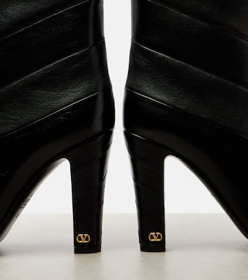 Rayons 100 leather knee-high boots | Valentino Garavani