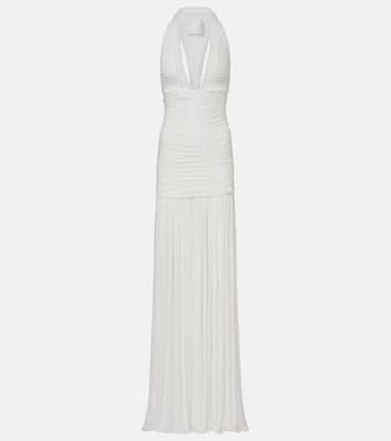 Bridal Orion ruched halterneck gown | Christopher Esber