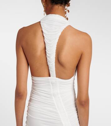 Bridal Orion ruched halterneck gown | Christopher Esber