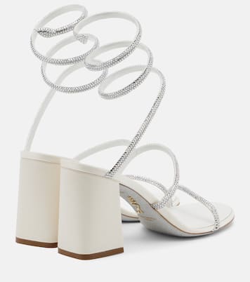 Sandalen 80 aus Satin mit Kristallen | Rene Caovilla