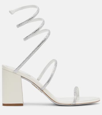 Sandalen 80 aus Satin mit Kristallen | Rene Caovilla