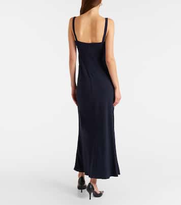 Bow-detail satin midi dress | Rixo