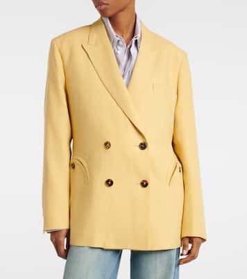 Nightbreak double-breasted linen blazer | Blazé Milano