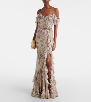 Aimée 130 metallic leather platform sandals | Aquazzura