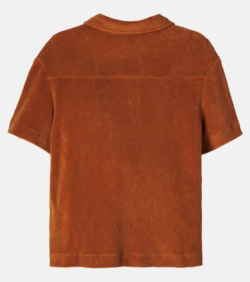 DG cotton terry bowling shirt | Dolce&Gabbana Kids