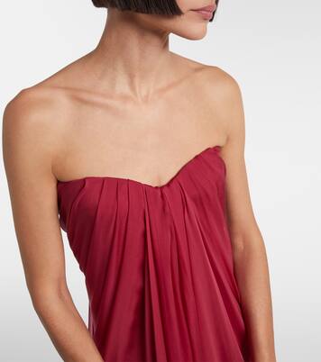 Draped silk gown | McQueen