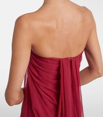 Draped silk gown | McQueen