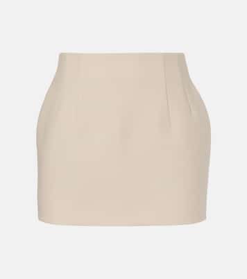 Mini-jupe en laine | Wardrobe.NYC