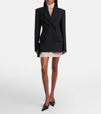 Mini-jupe en laine | Wardrobe.NYC