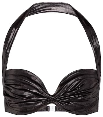 Top bikini Bill Bra in lamé | Norma Kamali