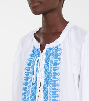 Livia embroidered top | Melissa Odabash