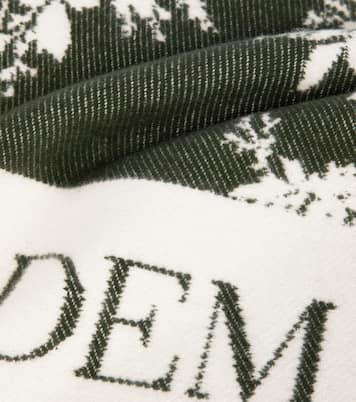 Floral wool and cashmere throw | Erdem