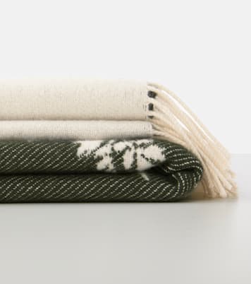 Floral wool and cashmere throw | Erdem