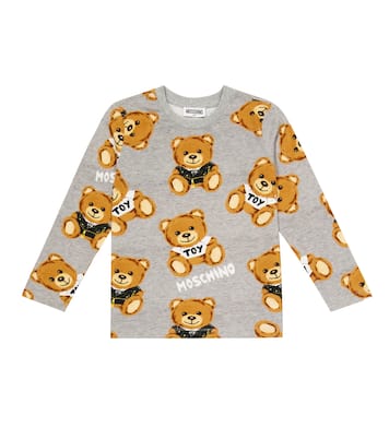 Felpa e T-shirt in cotone con stampa | Moschino Kids