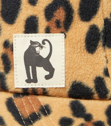 Leopard-print fleece hat | Mini Rodini