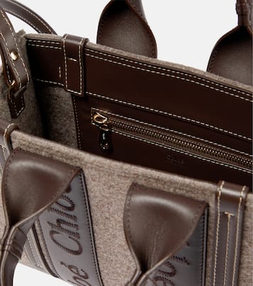 Woody Small felted tote bag | Chloé