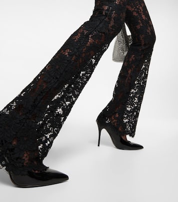 Pantaloni in pizzo a vita alta | Alessandra Rich