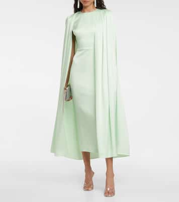 Beckett satin crêpe midi dress | Alex Perry