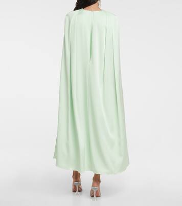 Beckett satin crêpe midi dress | Alex Perry