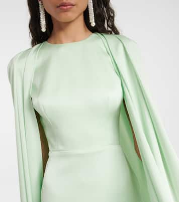 Beckett satin crêpe midi dress | Alex Perry