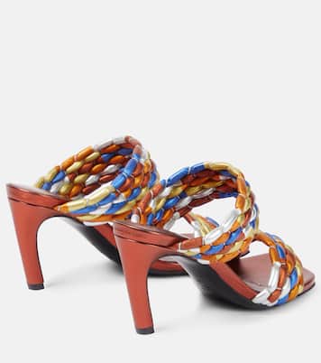 Printed leather mules | Dries Van Noten