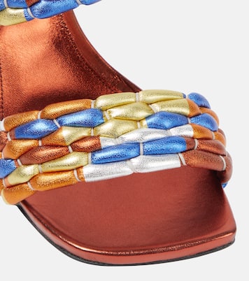 Printed leather mules | Dries Van Noten