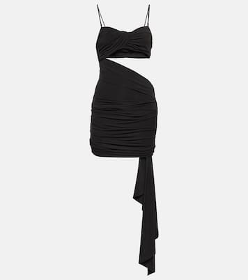 Cutout crêpe minidress | Off-White