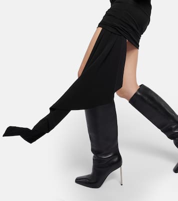 Cutout crêpe minidress | Off-White