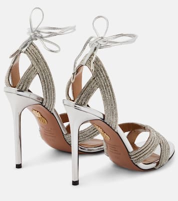 Sandali in similpelle con cristalli | Aquazzura
