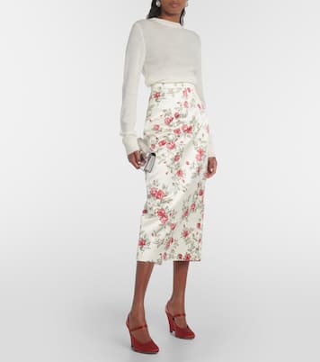 Escarpins compensés Aster en satin | Emilia Wickstead
