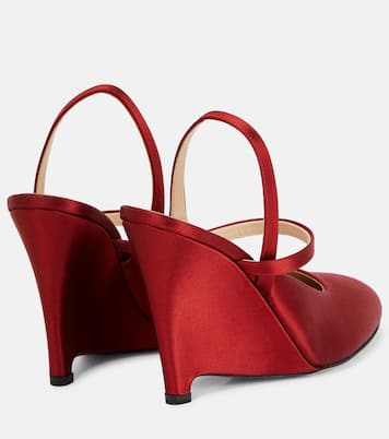 Escarpins compensés Aster en satin | Emilia Wickstead