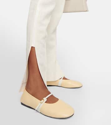 Les Ballerines Rondes leather ballet flats | Jacquemus