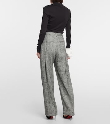 Pantalon ample en laine mélangée | Victoria Beckham