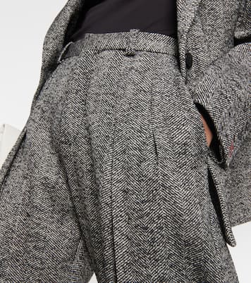 Pantalon ample en laine mélangée | Victoria Beckham