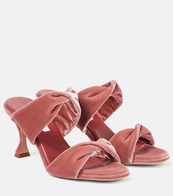 Mules Twist 95 in velluto | Aquazzura