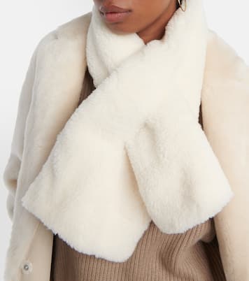 Sciarpa imbottita in shearling | Yves Salomon