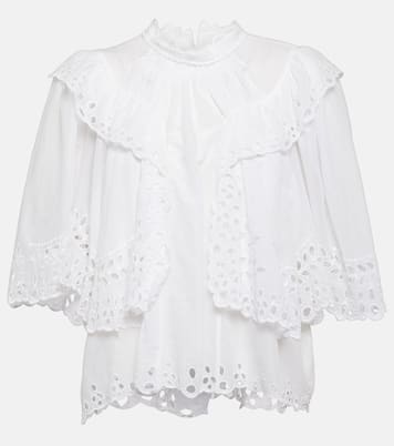 Blouse Katia brodée en coton | Marant Etoile