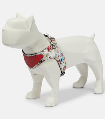 Loubiharness printed leather dog harness | Christian Louboutin
