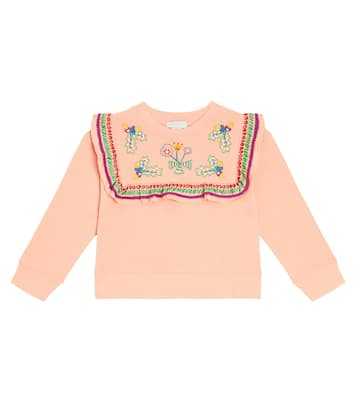 Sudadera en jersey de algodón bordada | Stella McCartney Kids