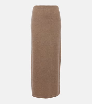 Jupe midi en mohair mélangé | JW Anderson
